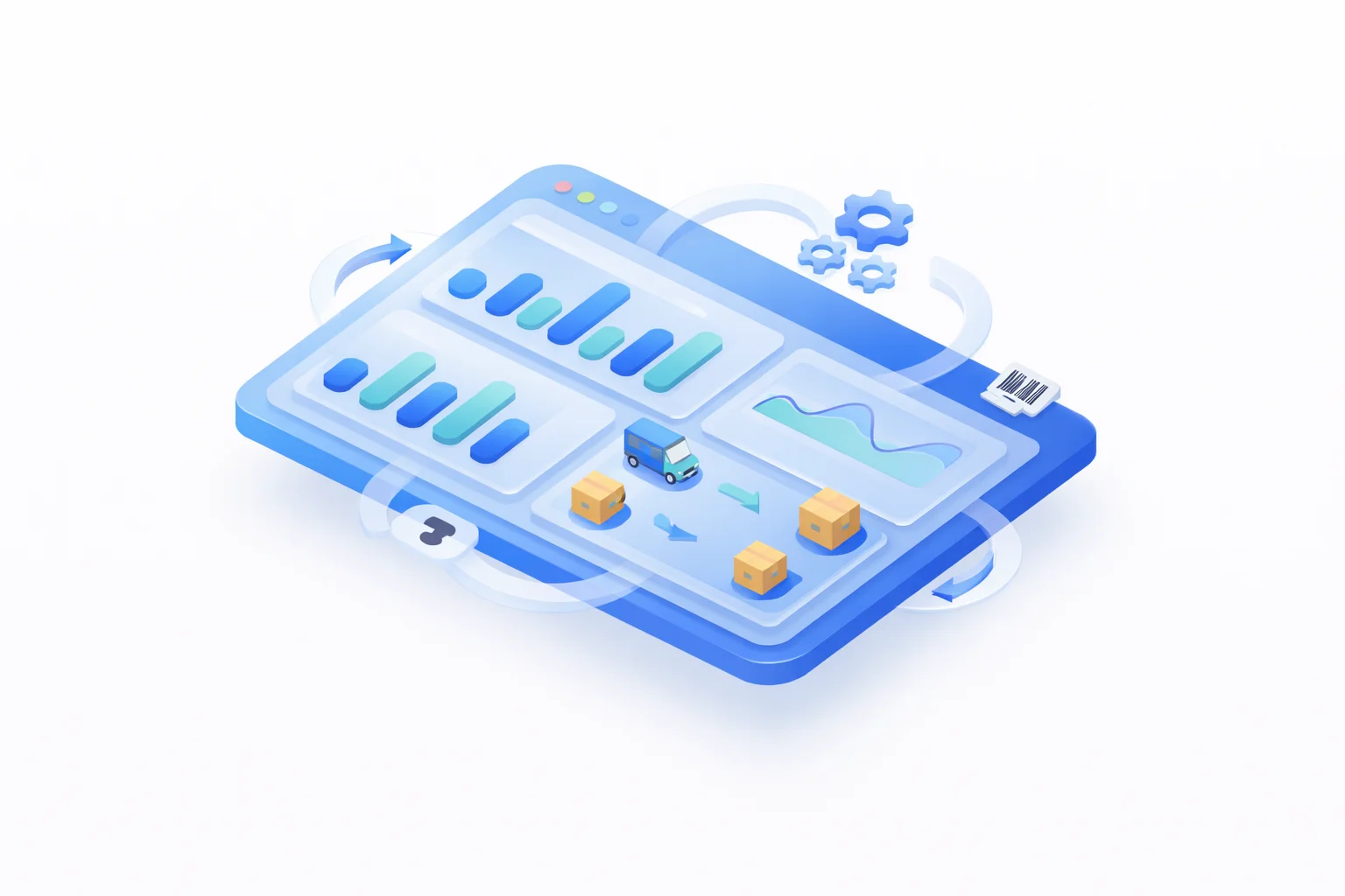 Modern SaaS dashboard showing analytics, automation, and warehouse intelligence